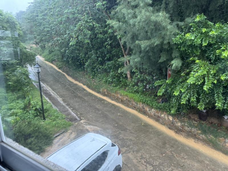 大雨後黃土沖刷