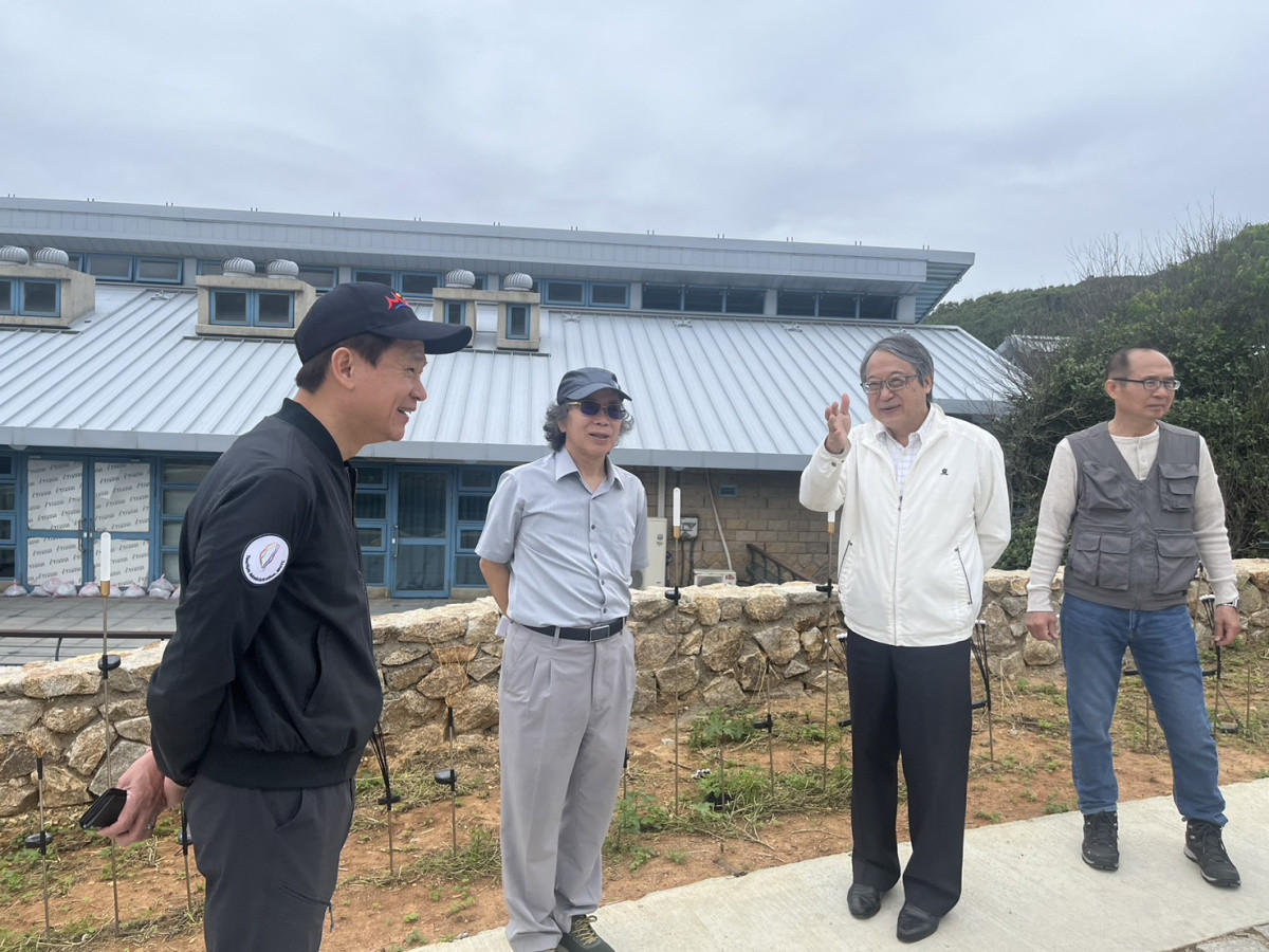 關心馬祖辦公室進度　政委張景森、吳政忠一行抵馬訪視