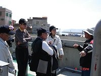 　內政部營建署等單位會勘地區汙水下水道，昨開會並走訪南、北竿。（圖：縣府工務局提供／文：邱竟瑋）