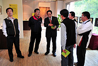 國立故宮博物院「吉祥如意」教育巡迴展首次抵馬展出,副議長陳貴忠及陳建光、林貽祥、曹以標等多位議員特別前往關心籌備情形,肯定展覽的豐富內容及教育意義,也歡迎各校師生踴躍前往參觀。(圖/文:曹重偉)