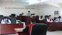　北竿鄉代會第八屆第六次定期大會正式開議，鄉長率課室主管列席報告。（圖／文：陳鵬雄）