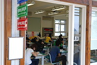 　四技二專統測昨天第一天考試，馬中考場秩序良好。（圖／文：邱竟瑋）