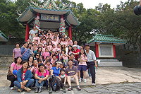 　仁愛國小、中正國小、塘岐國小三校抵達東莒進行校際交流活動。（圖／文：林冰芳）