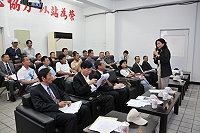 　立法院交通委員會聽取馬祖空中交通改善簡報，桃園立委楊麗環發言對馬祖建設表示支持。（圖／文：陳鵬雄）