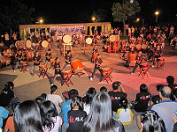 　鐵板大鼓隊遠征桃園八德，呈現精湛鼓藝。（圖：桃園縣馬祖同鄉會提供）