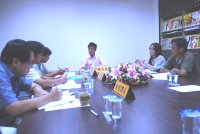 　東引鄉民代表會臨時會，聽取鄉公所的災後重建計畫專案報告。（圖／文：陳其敏）