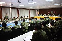 　指揮官鄭中將指出，軍紀安全的重要性需要倚賴全體官兵同仁的努力，並朝向正面積極的態度去面對各項挑戰，期盼未來防區有不一樣的新風貌。（圖／文：張永達）