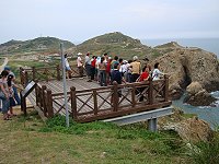　2009莒光花蛤節昨日東、西莒同步舉辦西莒賞鷗活動及東莒免費導覽行程。（圖／文：林冰芳）