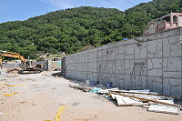 　施工中的后澳及午沙海堤基礎完成，颱風來正好提供考驗機會。（圖／文：陳鵬雄）