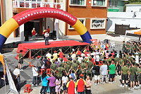 　消防局九十八年度水上安全暨社區防災宣導活動在北竿熱烈展開。（圖／文：陳鵬雄）