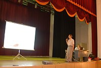 縣府交通局與聯合船舶設計發展中心就新臺馬輪向民眾說明。(圖/文:邱竟瑋)
