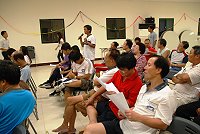 　「購建新島際交通船之研究規劃及初步設計」公聽說明會，東引鄉民眾發言踴躍。（圖／文：陳其敏）