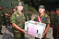 馬防部秋節部隊慰問。(圖/文:林忠和)