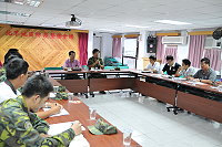 　北竿地區召開新流感防疫整備會議。（圖／文：陳鵬雄）