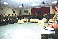 指揮官鄭中將親蒞莒光地區勉勵全體官兵,使莒指部成為國軍堅固的戰鬥體,以不負國人對我防區保國衛民職責的殷殷企盼。(圖/文:林忠和)