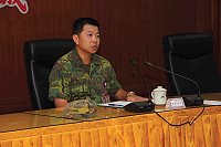 日前副參謀長闕上校假雲台山會議室舉辦「軍事管制區協調會」,希望藉由會議召開,儘早檢整「軍事管制區」告示牌,讓旅客及居民及早瞭解何處為防區管制區域,而不致誤闖,可避免肇生軍民糾紛及危安事件。(圖/文:林忠和)