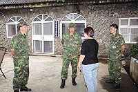 主任陳將軍視導心衛中心。(圖與文:林忠和)