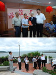 新任福建省政府主席薛承泰昨天走訪馬祖多處,傾聽地方民意,也進一步瞭解馬祖地方需求。(圖/文:劉秋月)