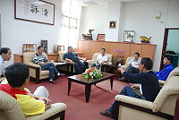 連江縣海洋漁產資源發展協會昨天拜會議長,尋求新養殖區劃設等支持。(圖/文:邱竟瑋)