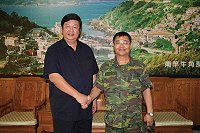 馬防部指揮官羅將軍拜訪縣長及議長商討芭瑪防颱措施