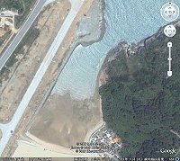 　地區漁民建議利用塘后澳沙灘天然漏斗地形及潮水推動休閒觀光漁業。（圖：摘自網路／　文：陳鵬雄）
