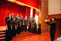 配合藝術下鄉,台北愛樂合唱團馬祖民俗文物館義演。(圖/文:邱竟瑋)