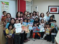 　教育局家教中心喜閱家庭推動方案成果展。（圖與文：劉秋月）