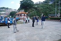 　東引鄉代會鄉政考察，鄉代會重視中柱港沿岸景觀的改造。（圖／文：陳其敏）