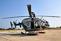 　中興航空直昇機提前一週完成大修出廠，確保機身性能及飛航安全無虞後，於昨天正式返回馬祖，重回為鄉親服務工作崗位執勤。（圖／文：曹重偉）