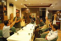 台灣旅馬同鄉會第四屆理監事改選,八日晚間神農山莊舉行。(圖/文:邱竟瑋)