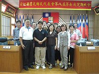 莒光鄉代會第八屆第七次定期大會完成九十九年度預算審查,與鄉長柯玉官等人合影。(圖:連江縣莒光鄉民代表會提供)