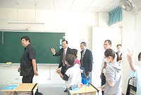 　走進校園、走近學生。（圖／文：邱竟瑋）