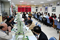 　縣府召開今年縣政顧問年終座談會，也是縣長任內最後一次顧問會議，現場是離情依依，陳雪生特別起身感謝顧問團的肯定與協助。（圖／文：曹重偉）