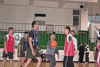 馬防部十四日於南竿體育館舉辦籃球競賽。(圖/文:林煒翔)