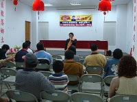 　縣長候選人陳財能昨天成立東莒服務處，同時進行「鄉親問財能」對談。（圖／文：林冰芳）