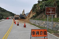 　北竿中澳口至白沙路段刻正進行道路改道工程。（圖／文：陳鵬雄）