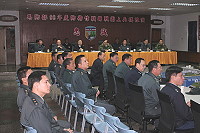 　參謀總長林一級上將蒞部視導，研討重大戰備議題及建立三軍聯合作戰默契。（圖／文：張力天）
