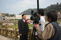 　新任縣長楊綏生接受年代新聞專訪，預計今天晚間九時播出，歡迎鄉親收看。（圖／文：劉秋月）