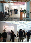 文化局昨天舉辦「源生號與橋仔海洋時代專題特展」開幕式,「源生號」創辦人鄭壽齡的兒子鄭敏興及參與口述歷史的北竿耆老們,都參與盛大開幕式。(圖/文:劉秋月)