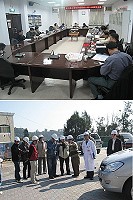 衛生署工程施工查核小組抵馬視察縣立醫院新建醫療大樓,對進度及施工品質給予高度肯定。(圖/文:劉秋月)