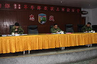 　馬防部日前召開年終政戰工作檢討會，由主任陳將軍親自主持，並對政戰工作重點提出指導，並表揚年度政戰工作績優人員。（圖／文：劉宏毅）