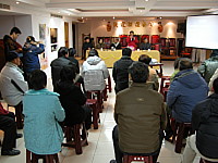 縣府觀光局舉辦媽祖宗教文化園區周邊設施規劃說明會,縣長楊綏生到場主持,吸引各級民代及鄉親三十多人到場聆聽。(圖/文:曹重偉)
