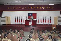 農曆春節將屆,羅指揮官特於梅石中正堂,對南竿地區所屬全體志願役士官精神講話。(圖/文:林煒翔)