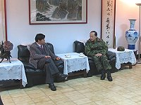 縣長楊綏生拜訪莒指部,盼強化軍民合作。(圖與文:林怡豪)