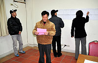 　連江縣工會展開第二十二屆會員代表選舉，首日順利完成介壽村及福澳村兩選區的選務工作。（圖／文：曹重偉）