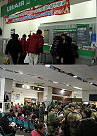 海、空運正常, 近日的擁擠人潮已獲紓解,機場未出現大量補位,碼頭人潮還是多。(圖/文:劉秋月)