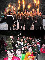 馬祖在地壯丁越來越少,元宵期間民俗遶境駐軍就成了最大幫手,弟兄們也都樂於協助,也很開心在馬服役期間能留下親身參與民俗活動的特別回憶。(圖/文:曹重偉)
