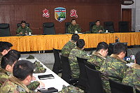 　馬防部指揮官羅中將主持「女性官士兵生活住宿規劃研討會」，期使提供女性官士兵安全、便利、舒適的住宿環境。（圖／文：張力天）