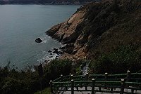 秋桂亭下方濱海步道。(圖/文:邱竟瑋)