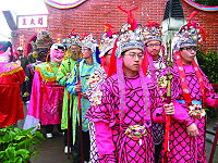 莒光鄉年度迎神遶境盛典。(圖/文:林怡豪)